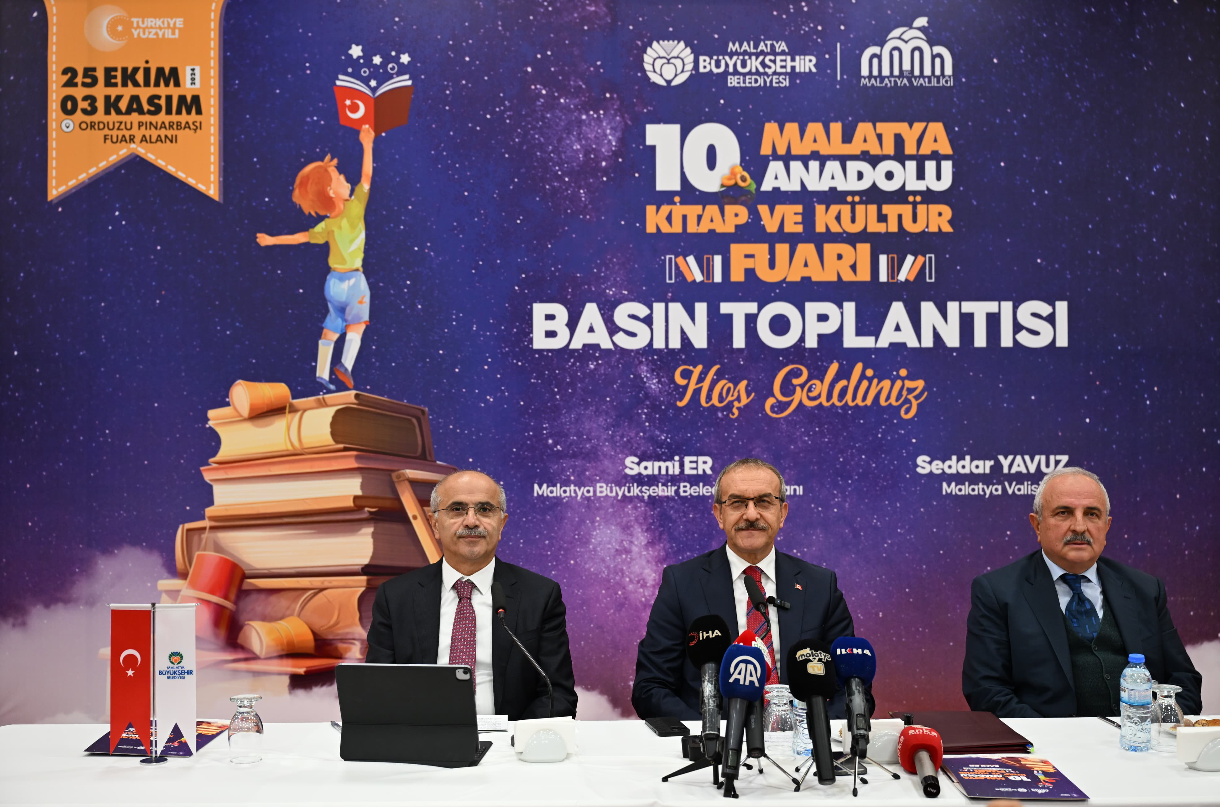10. Malatya Anadolu Kitap ve Kültür Fuarı Başlıyor!