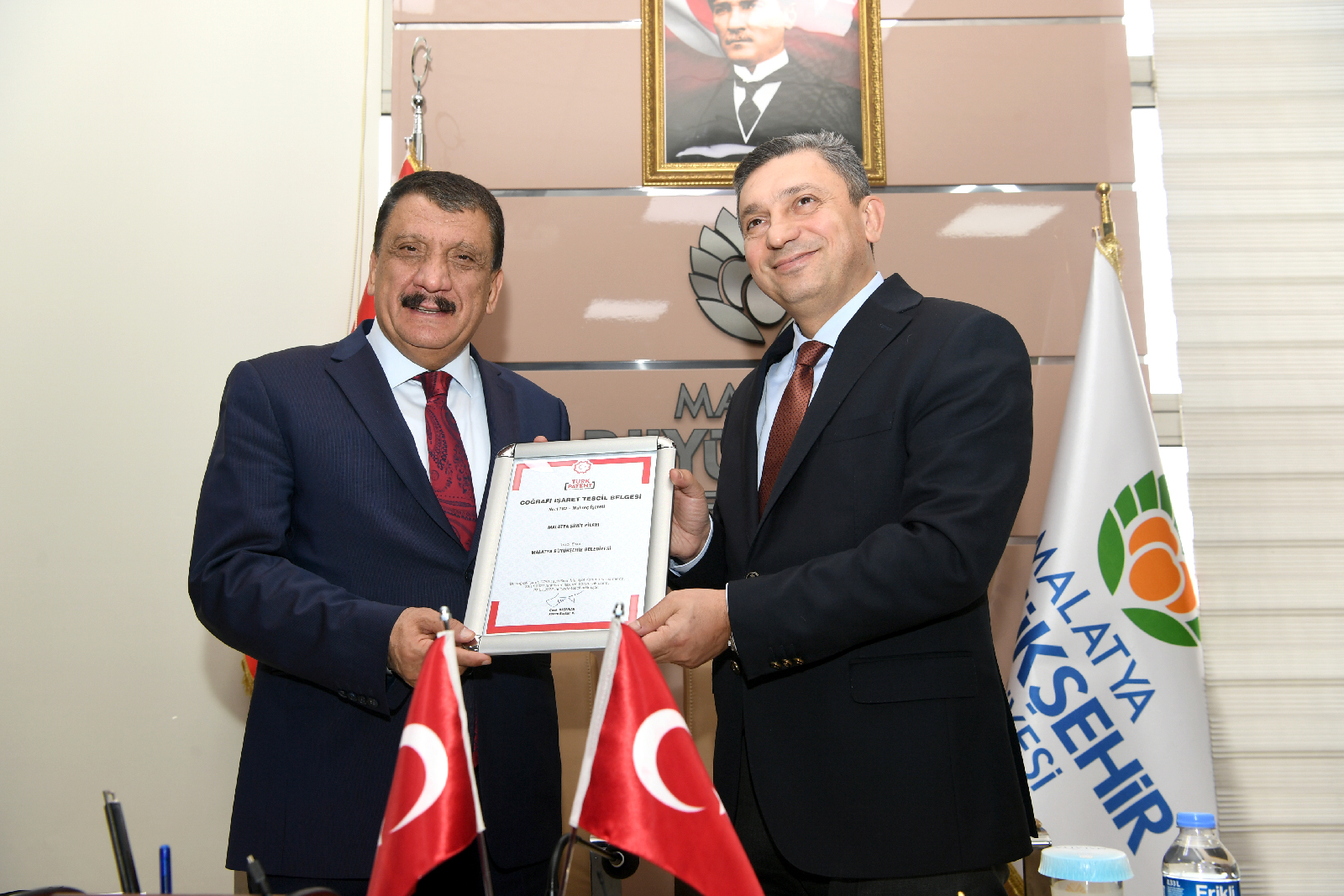 2 Malatya Yemeğine Daha Coğrafi İşaret Tescil Belgesi