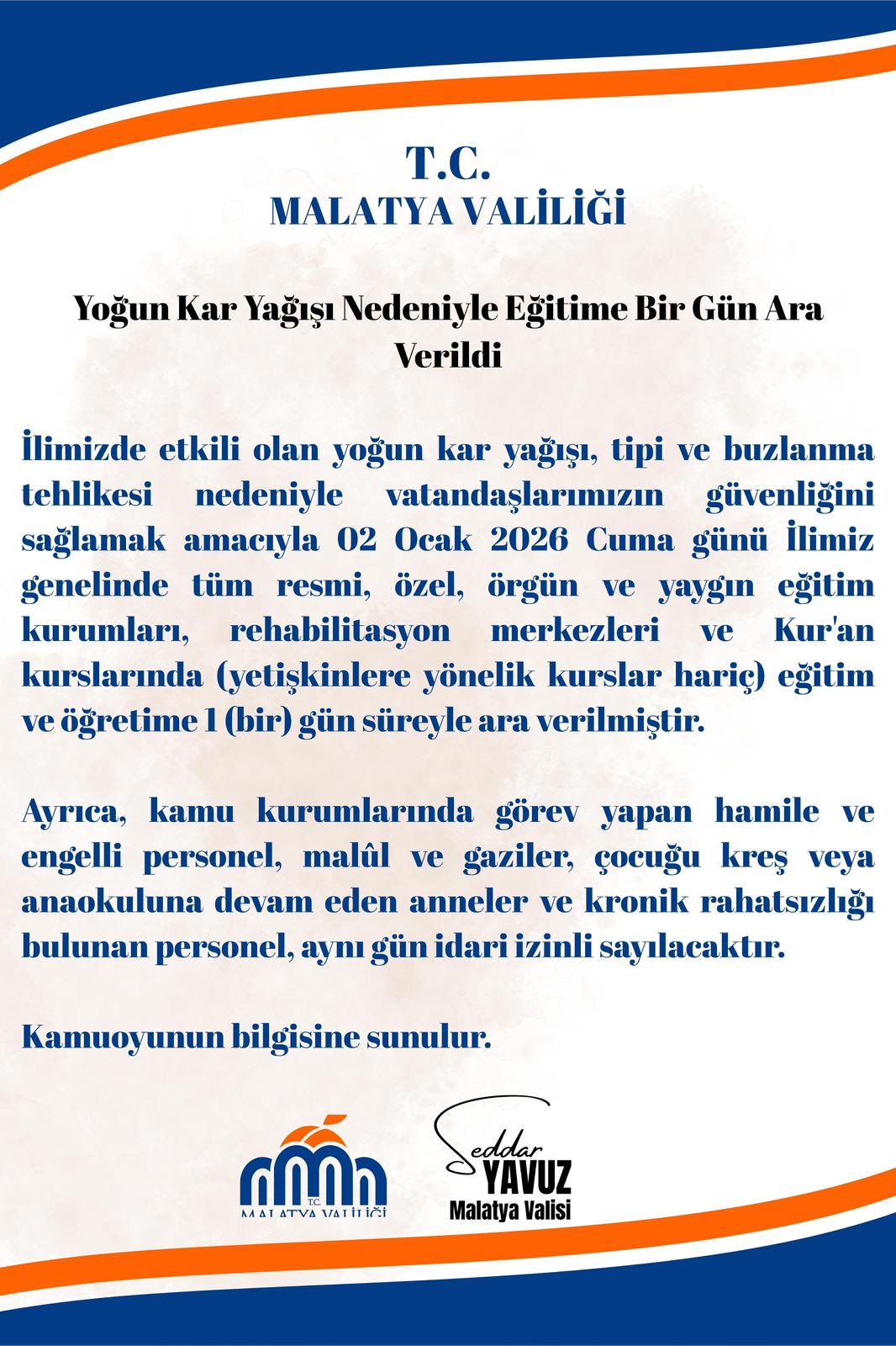 2 ocakta okullara kar engeli