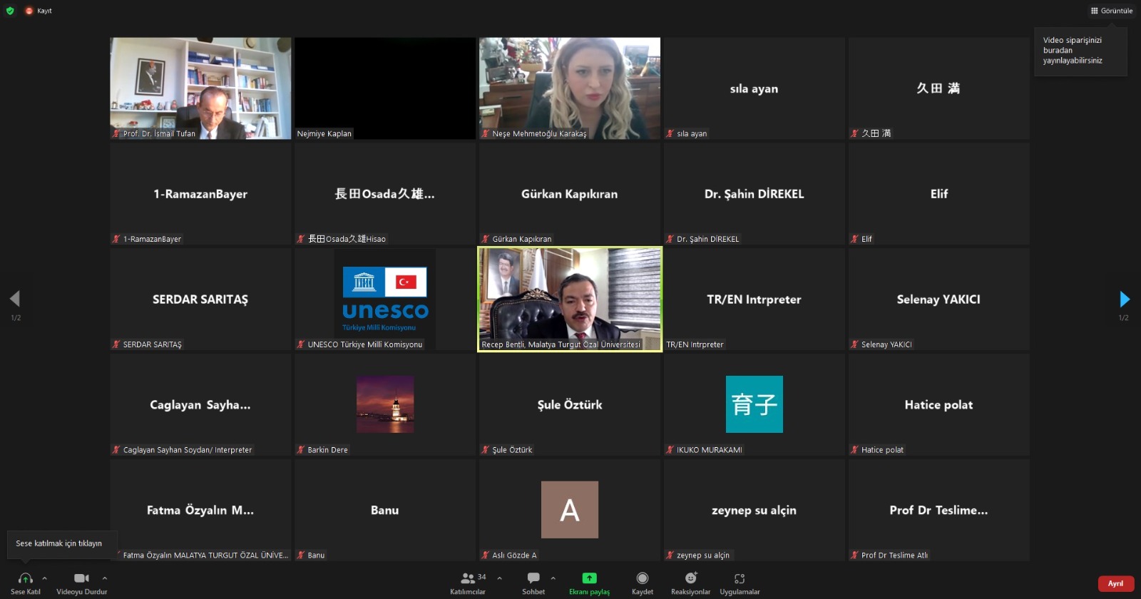 2. Uluslararası Geriatri ve Gerontoloji Buluşmaları Sempozyumu Gerçekleşti
