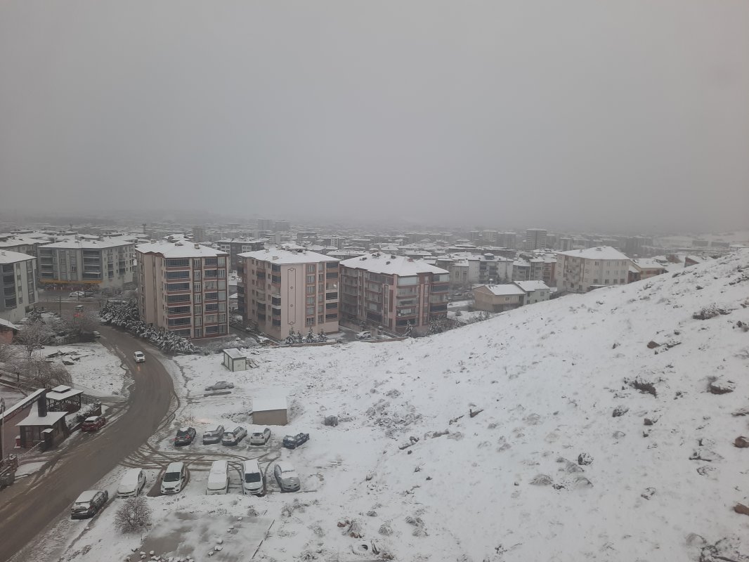 Malatya 26 Şubat Sabahına Beyaz Uyandı