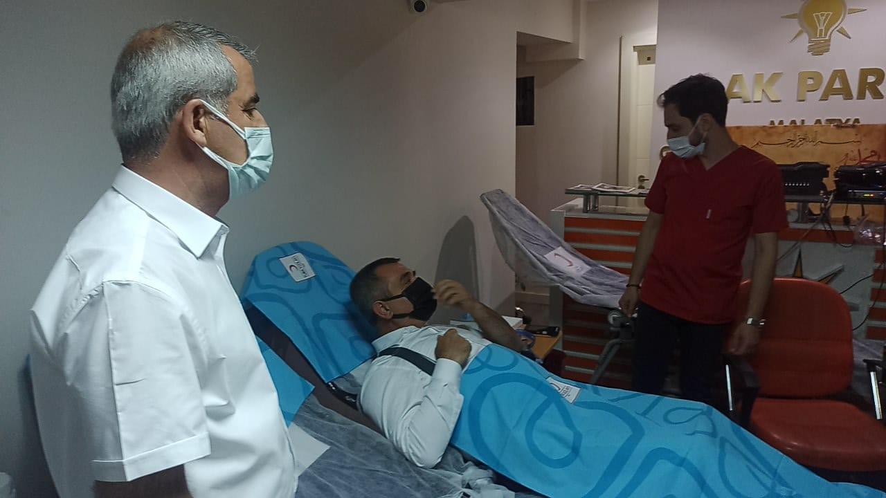 AK Parti'den kan bağışı