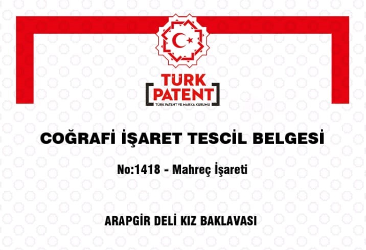 Arapgir Deli Kız Baklavası'na Coğrafi İşaret