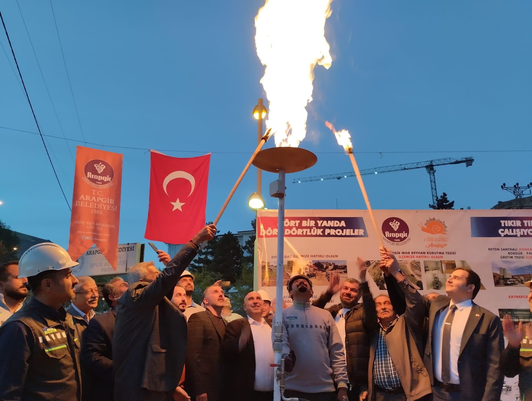 Arapgir Doğal Gaz'a Kavuştu