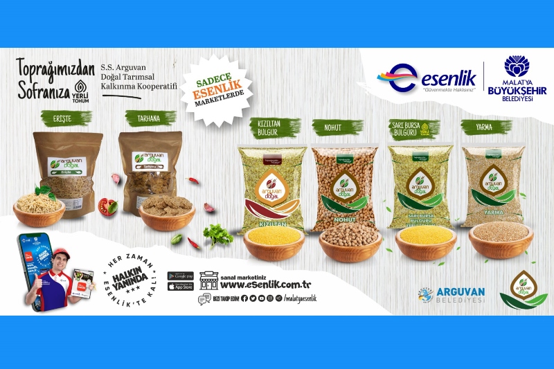ARGUVAN ‘IN BEREKETLİ TOPRAKLARINDA YERLİ DOĞAL ÜRÜNLERİ ESENLİK ‘TE TÜKETİCİ İLE BULUŞACAK