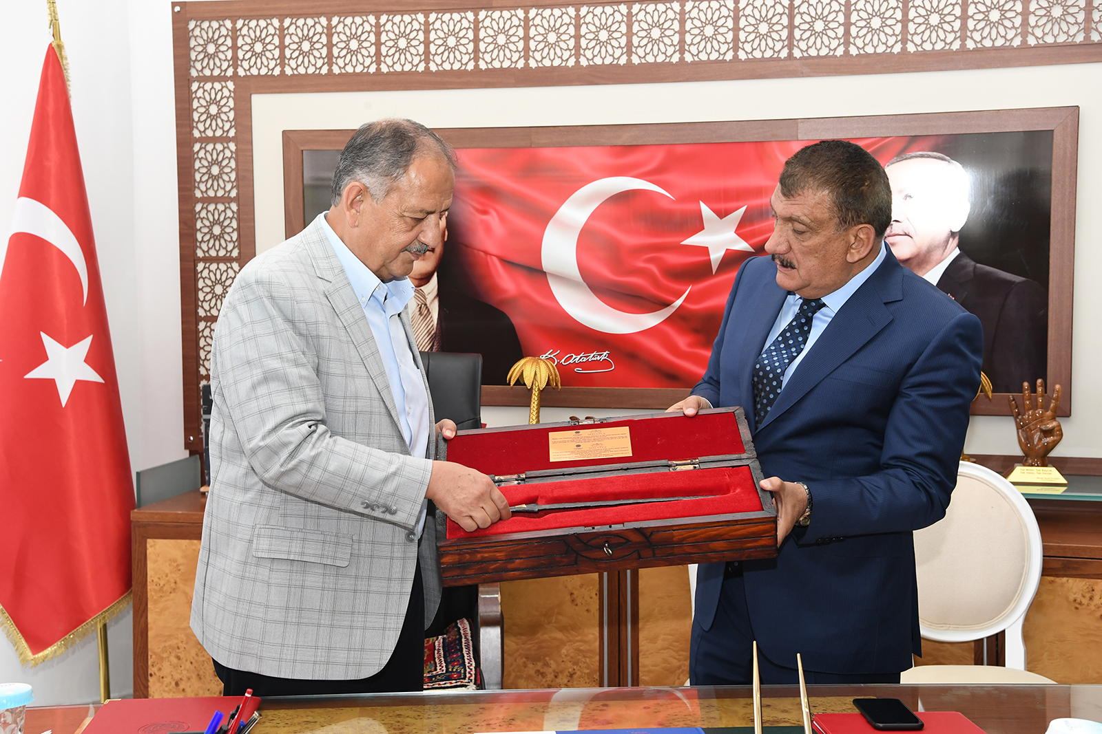 Bakan Özhaseki'den, Başkan Gürkan'a Ziyaret