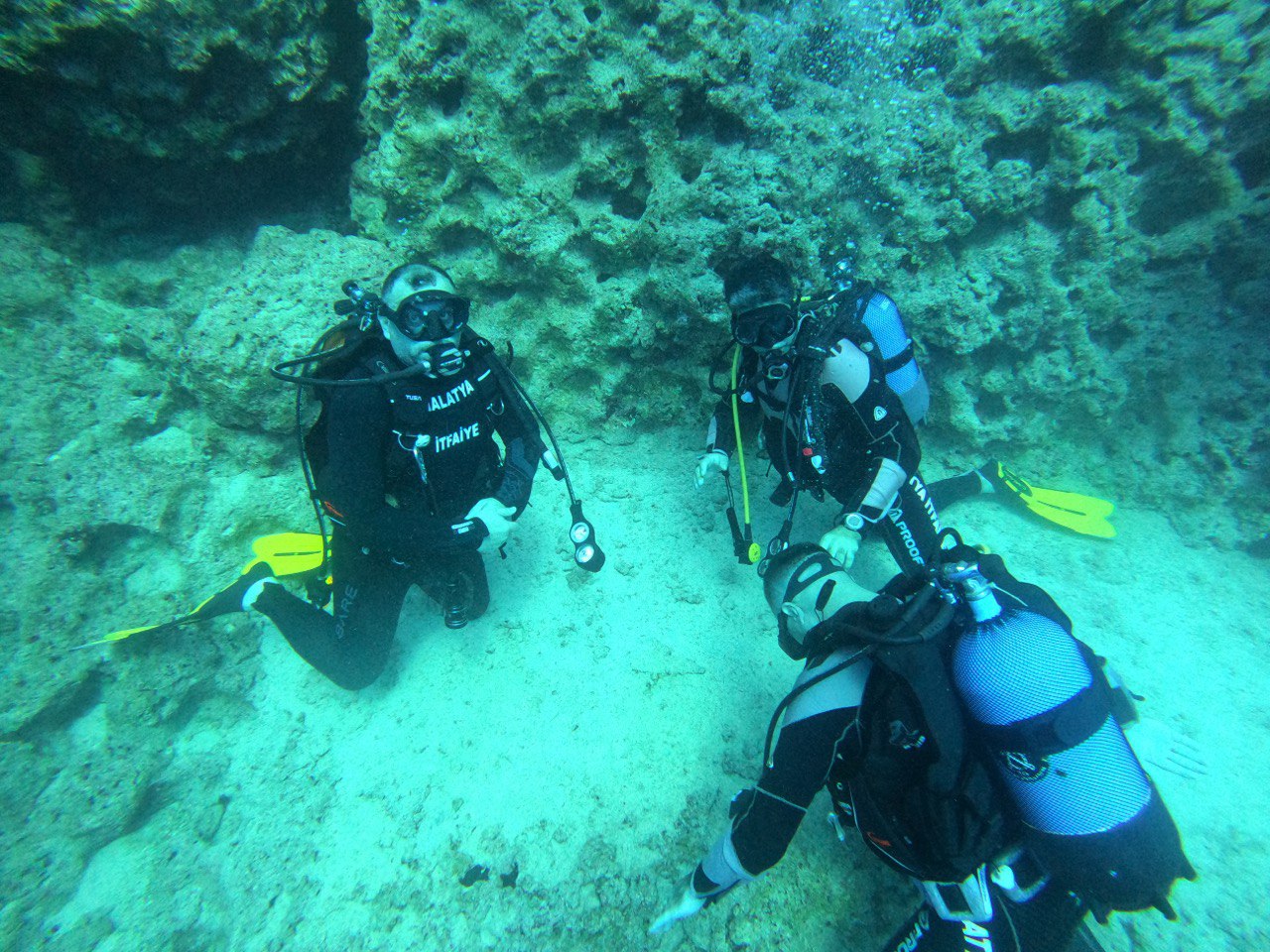 Balık Adamlar Kaş'da Eğitim Dalışı Yaptı