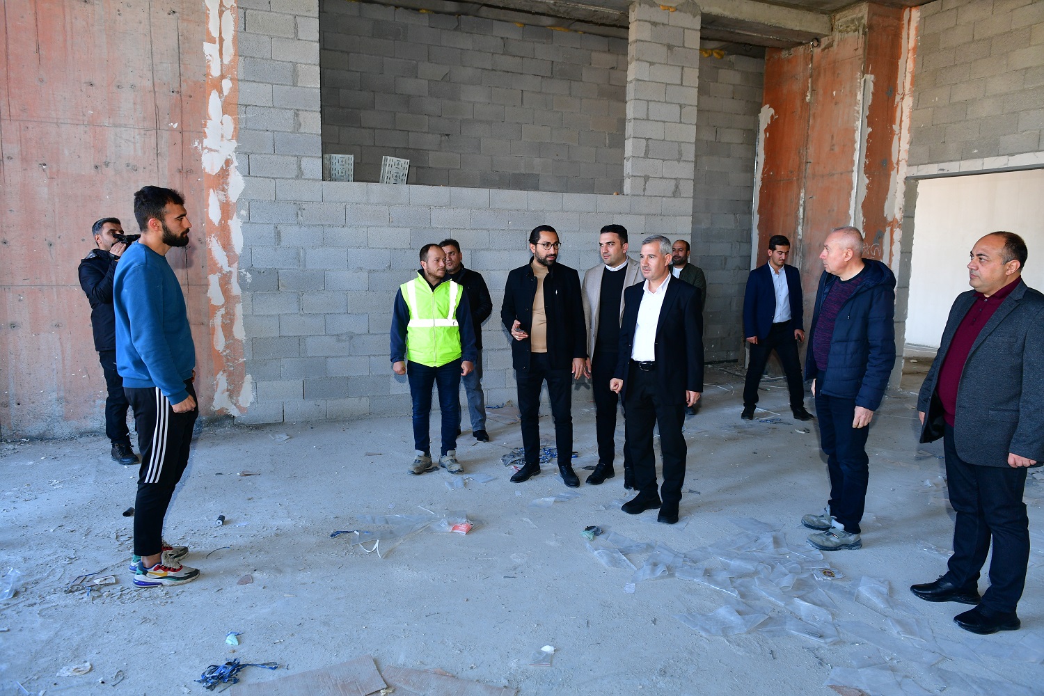 Başkan Çınar’dan Yeni Hizmet Binası İnşaatına Ziyaret