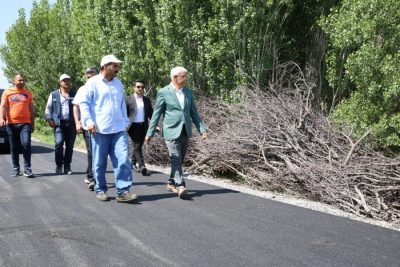 Başkan Güder'den Yol Çalışmalarına Ziyaret