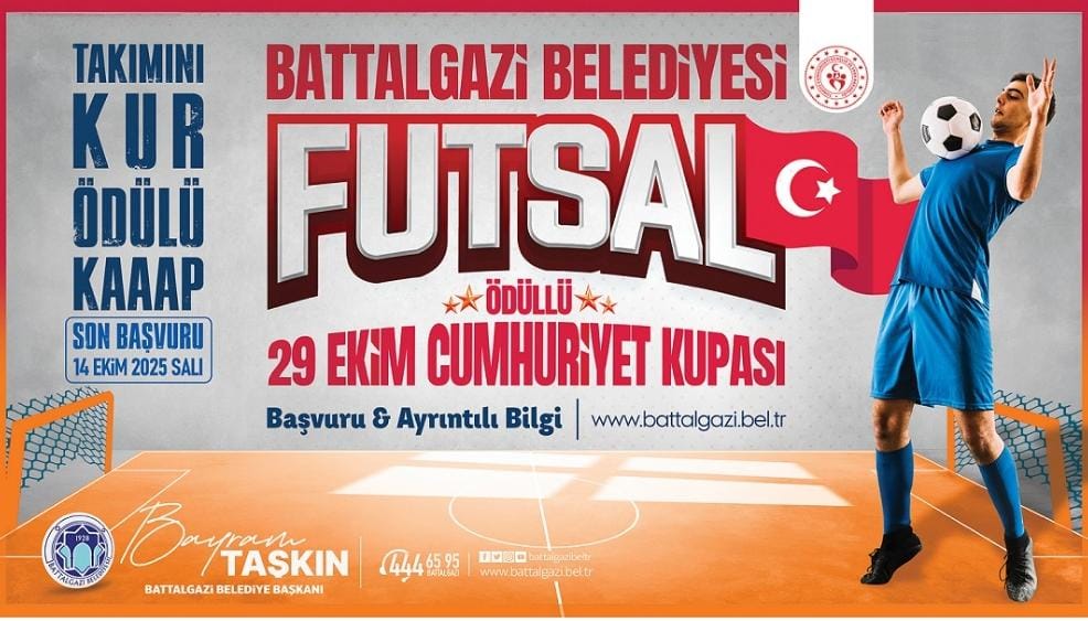 Battalgazi Belediyesi’nden 29 Ekim’e Özel Futsal Turnuvası