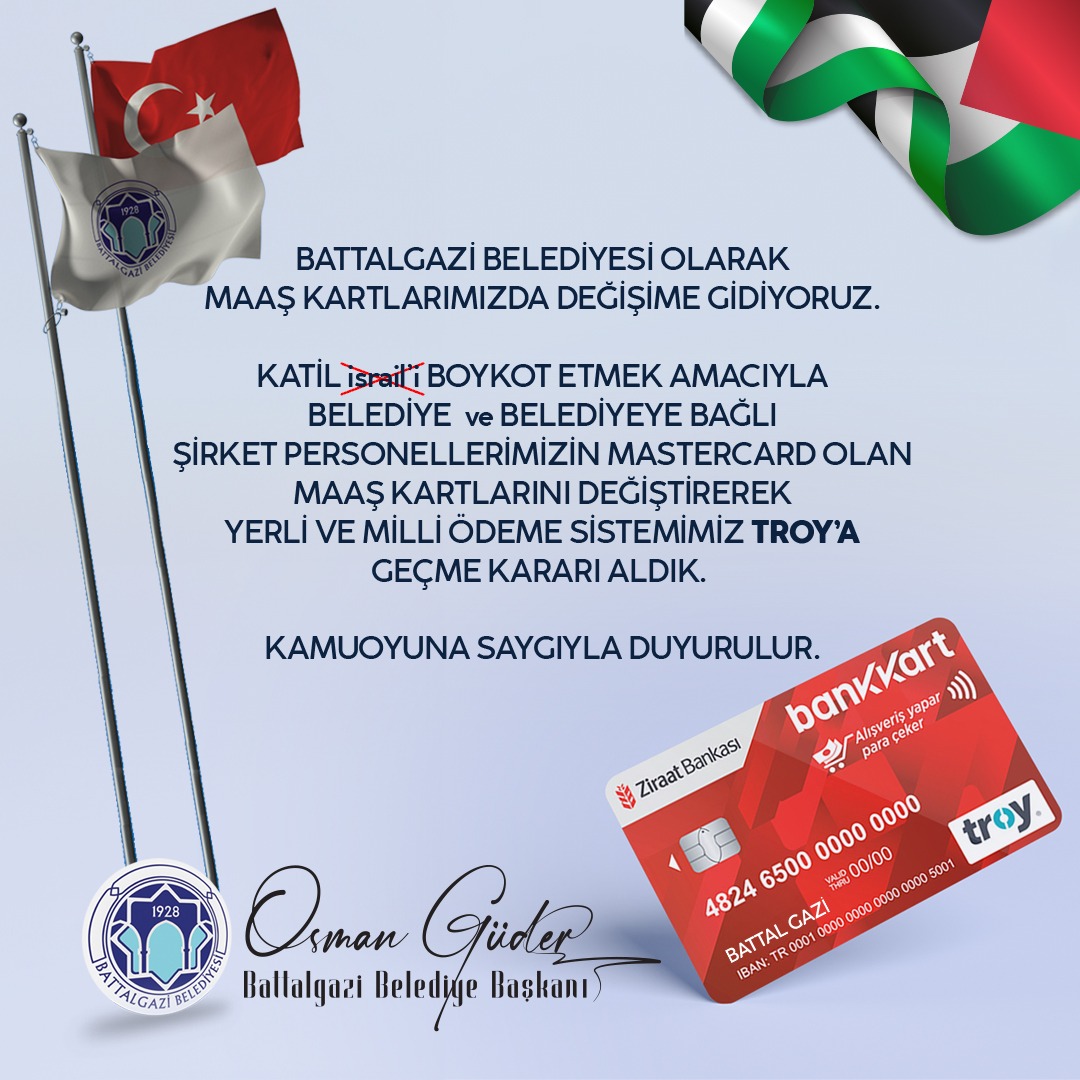 Battalgazi Belediyesi’nden Yeni Boykot Kararı