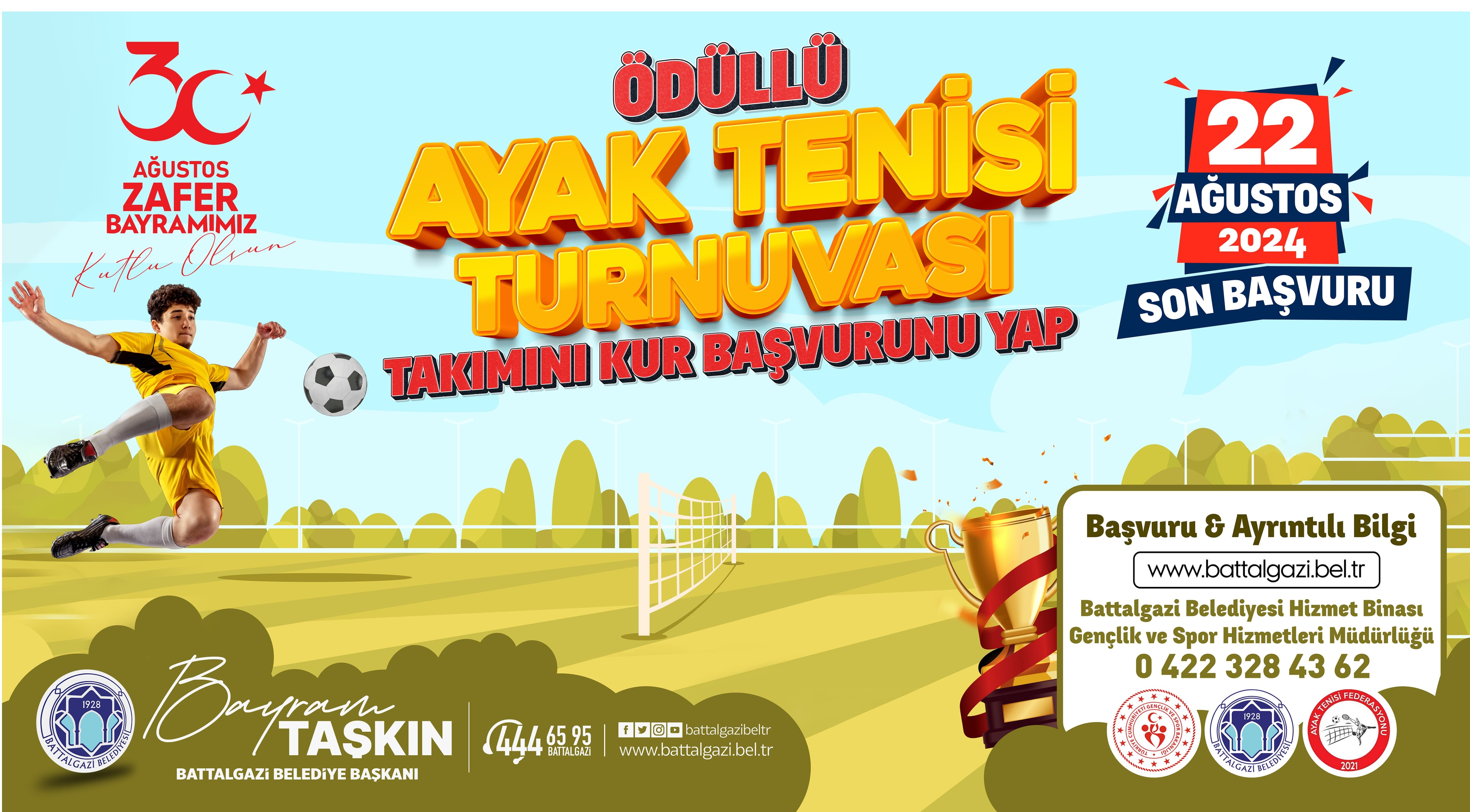 Battalgazi’de Ayak Tenisi Turnuvası Heyecanı