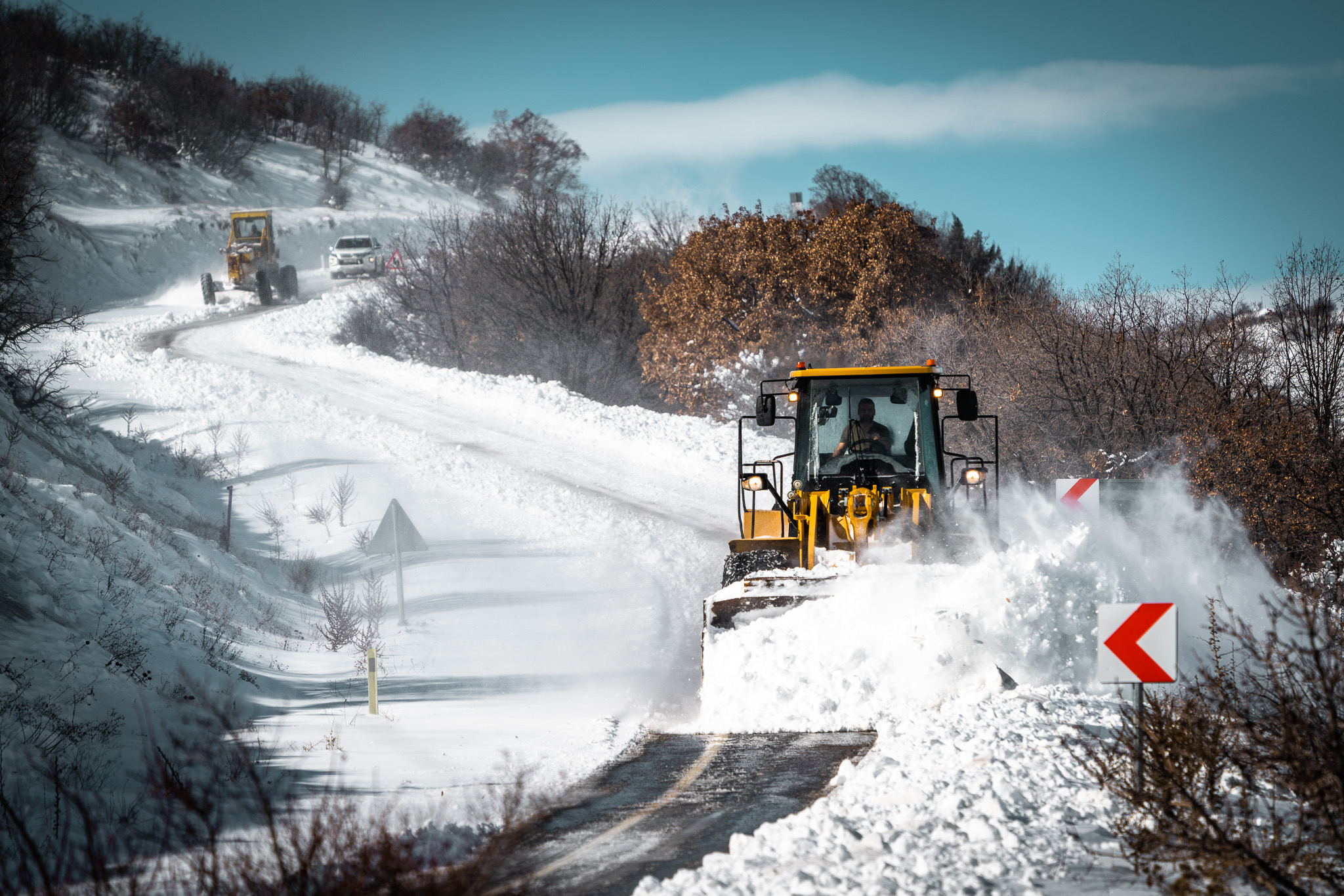 Büyükşehir Belediyesi Karla Mücadele Çalışmalarını Sürdürüyor