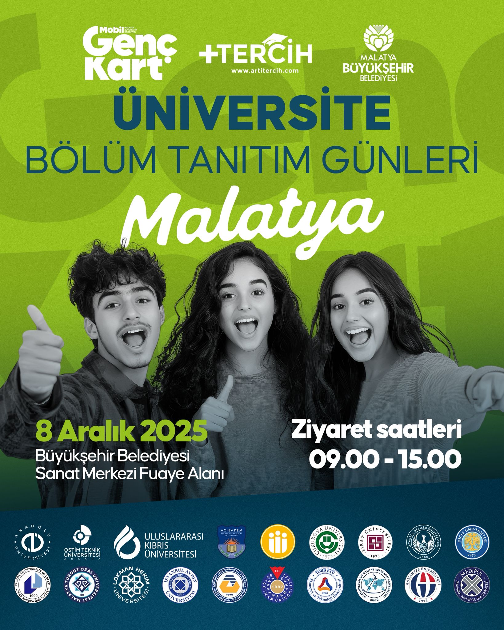 BÜYÜKŞEHİR BELEDİYESİ  “ÜNİVERSİTE, BÖLÜM  TANITIM VE KARİYER GÜNLERİ” YAPILACAK