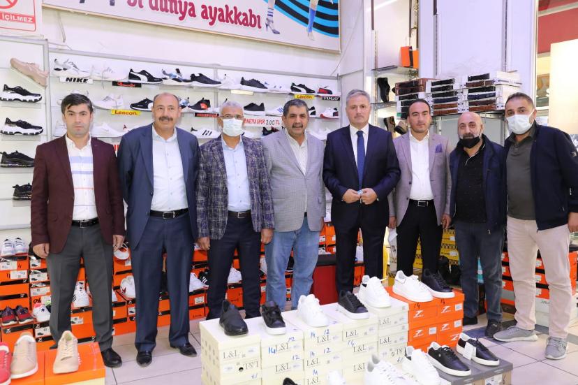 Çakır esnafı ziyaret etti