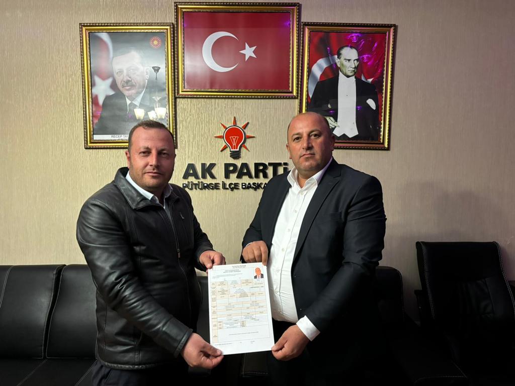 Ergün Paşahan Pütürge'den Aday Adaylık Başvurusunu Yaptı