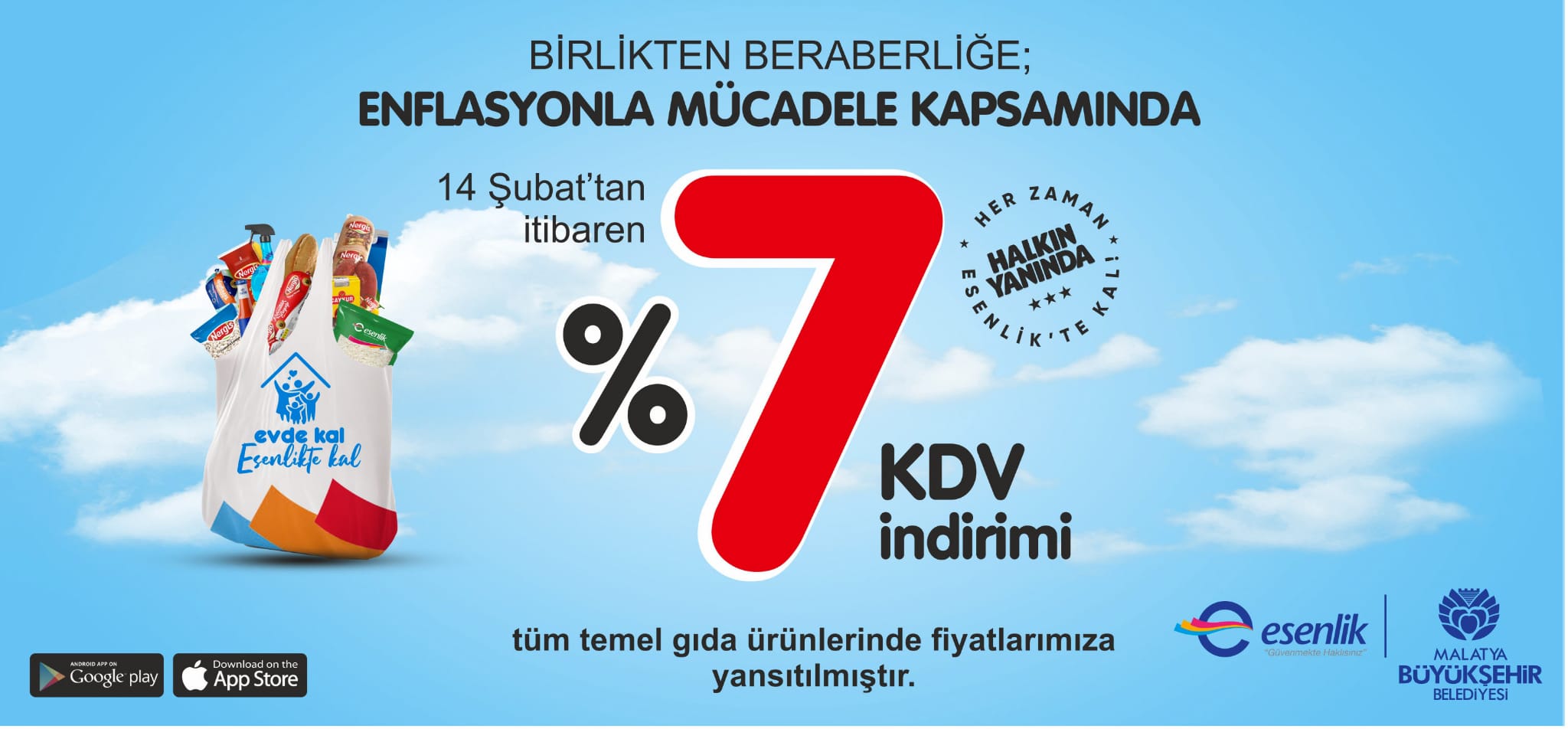 Esenlik Marketler KDV İndirimini Fiyatlarına Yansıttı
