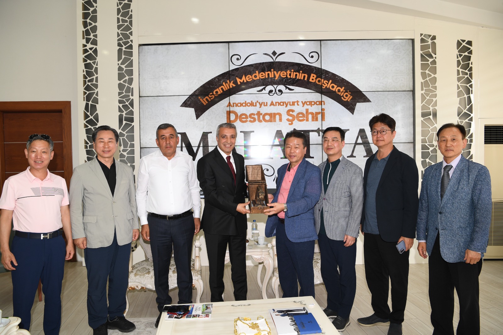 Güney Kore Heyetinden Başkan Gürkan' Ziyaret