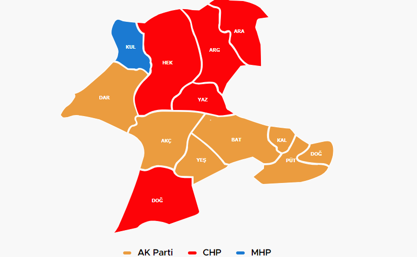 İşte İlçe İlçe Seçim Sonuçları