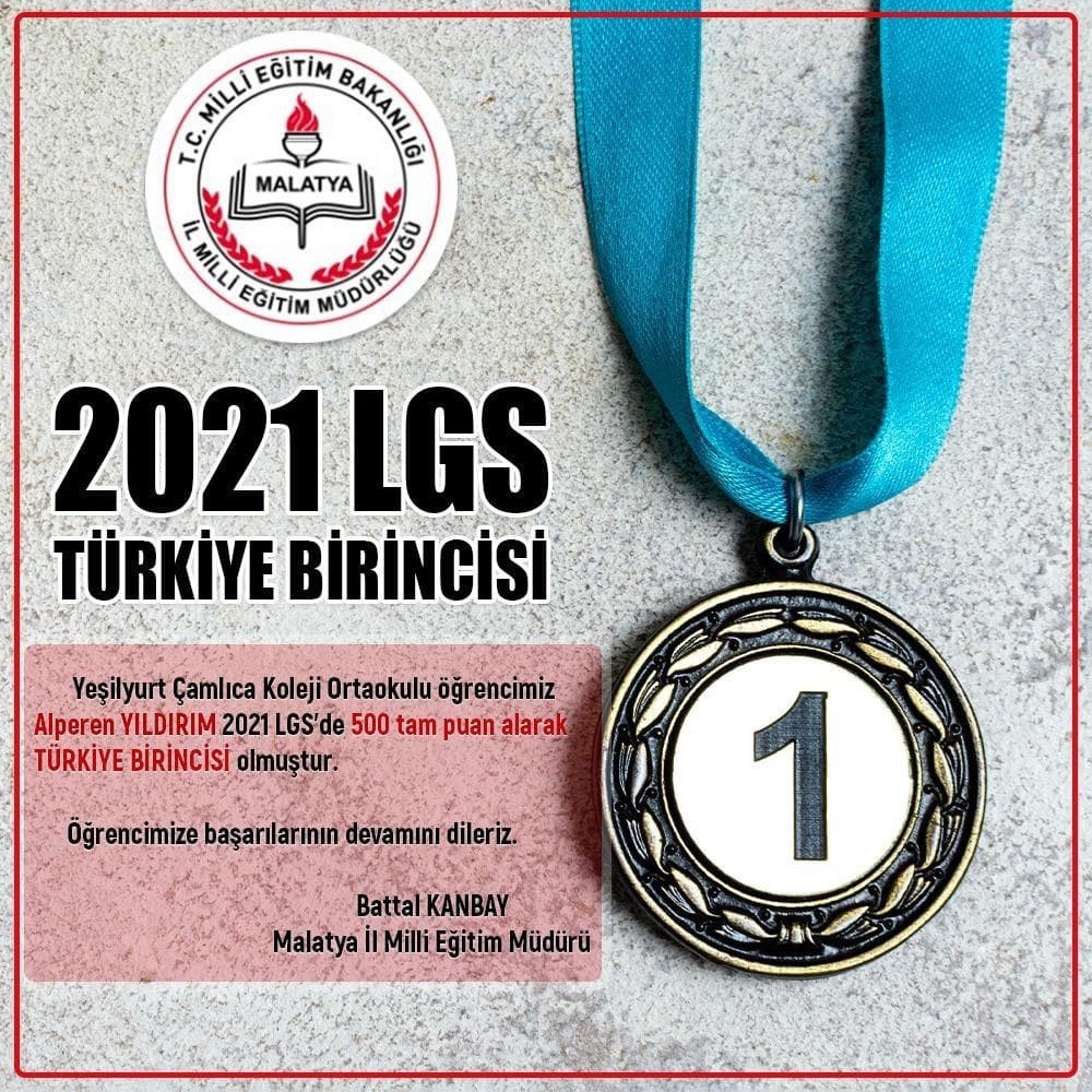 LGS’de Türkiye birincisi Malatya'dan