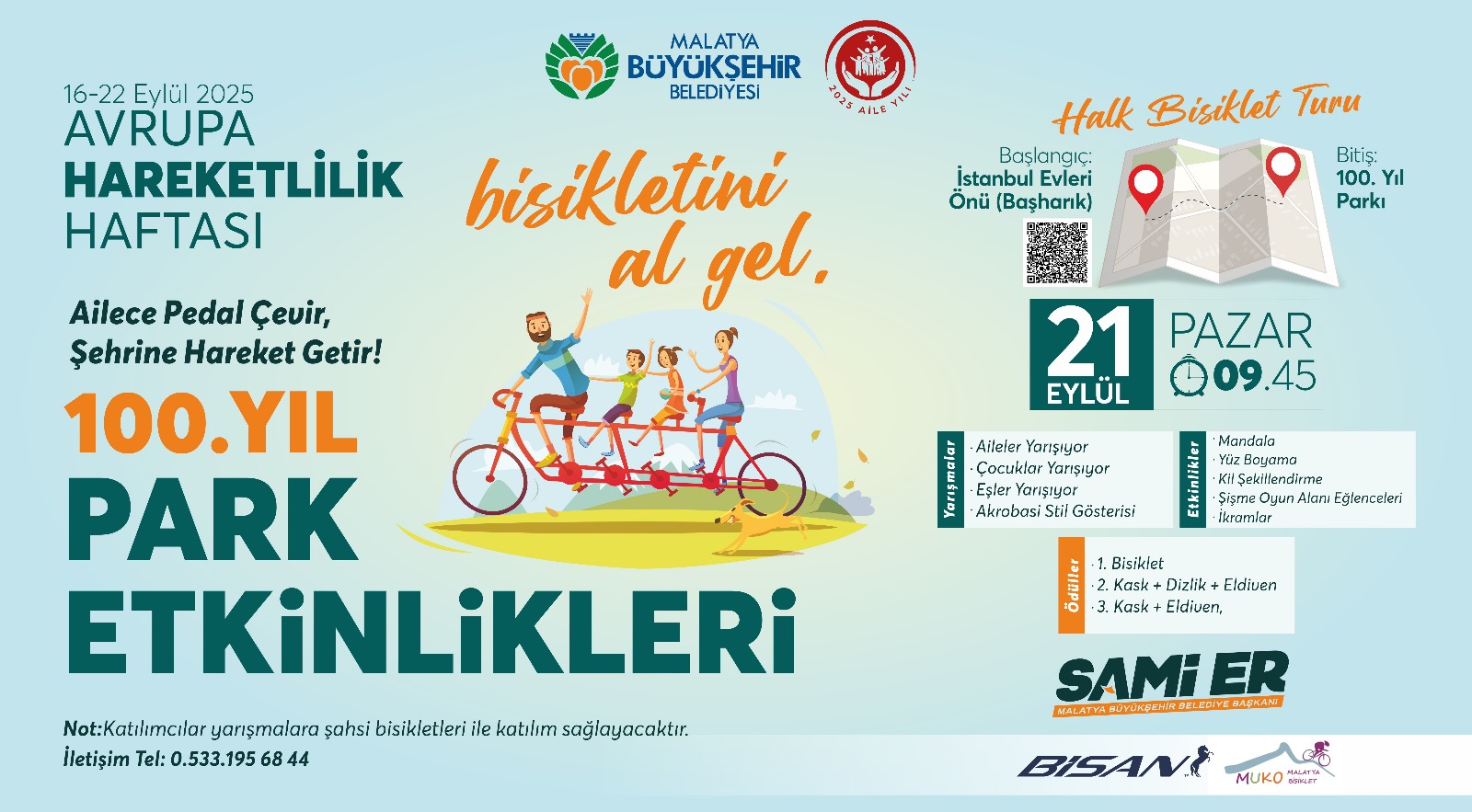 MALATYA’DA AVRUPA HAREKETLİLİK HAFTASI RENKLİ ETKİNLİKLERLE KUTLANACAK