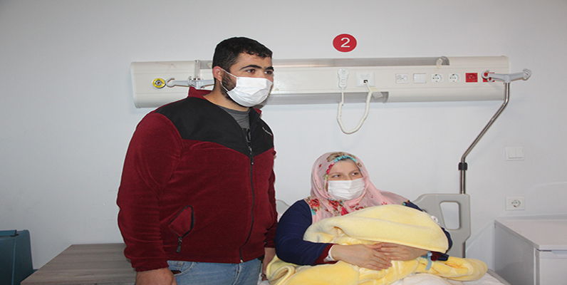 Malatya’da yeni yılın ilk bebeği ’Furkan’