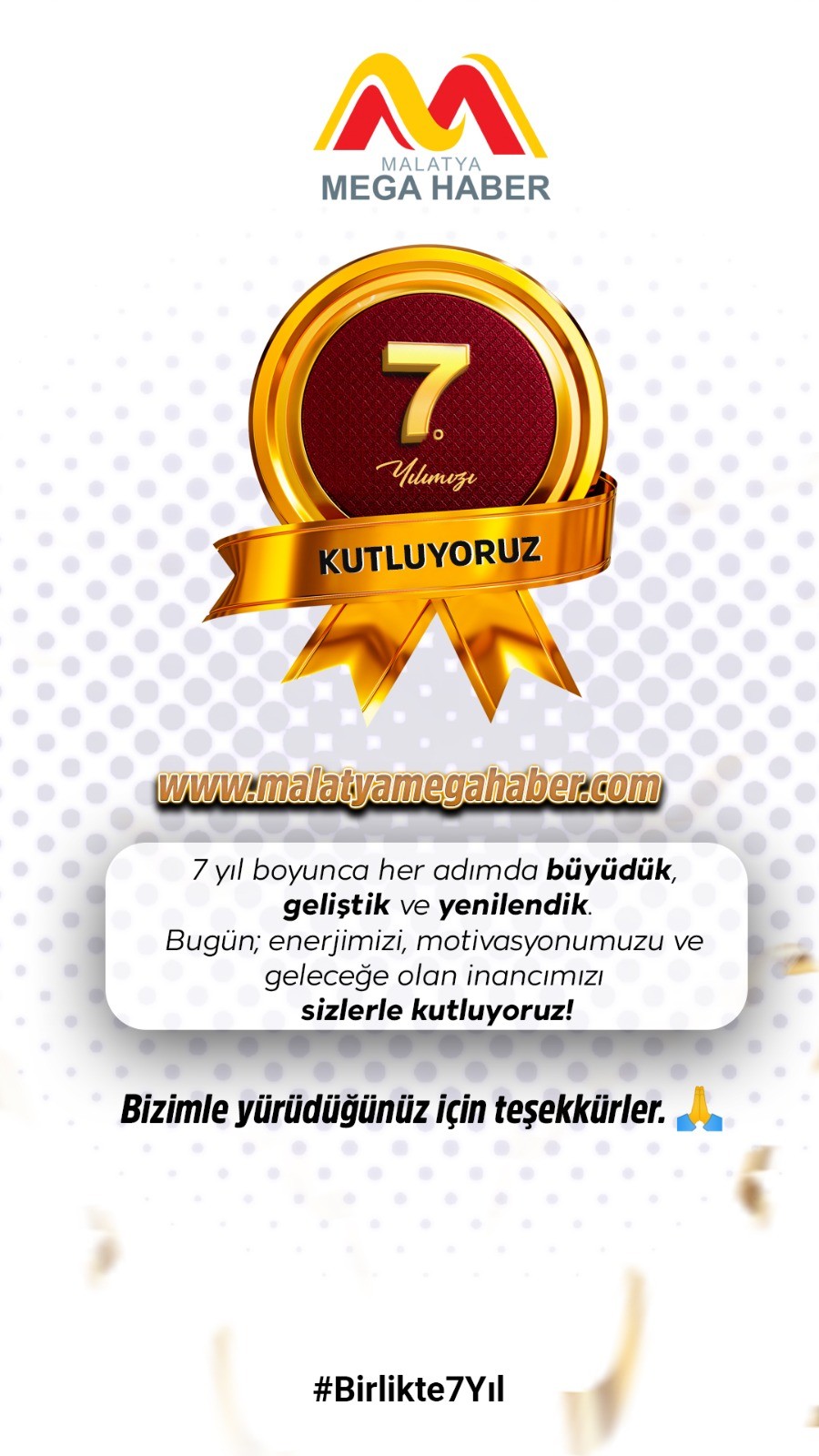 MALATYA MEGAHABER 7. YILINI KUTLUYOR – OKUYUCULARIMIZA TEŞEKKÜRLER