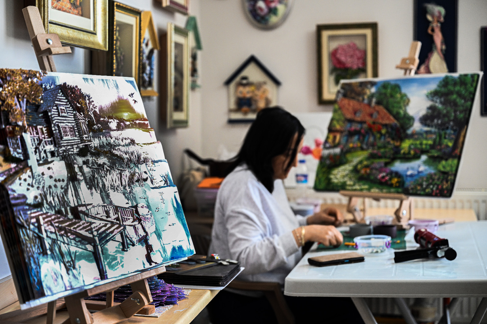 Malatyalı Kadınlar Rölyef Kursu İle Stres Atıyor