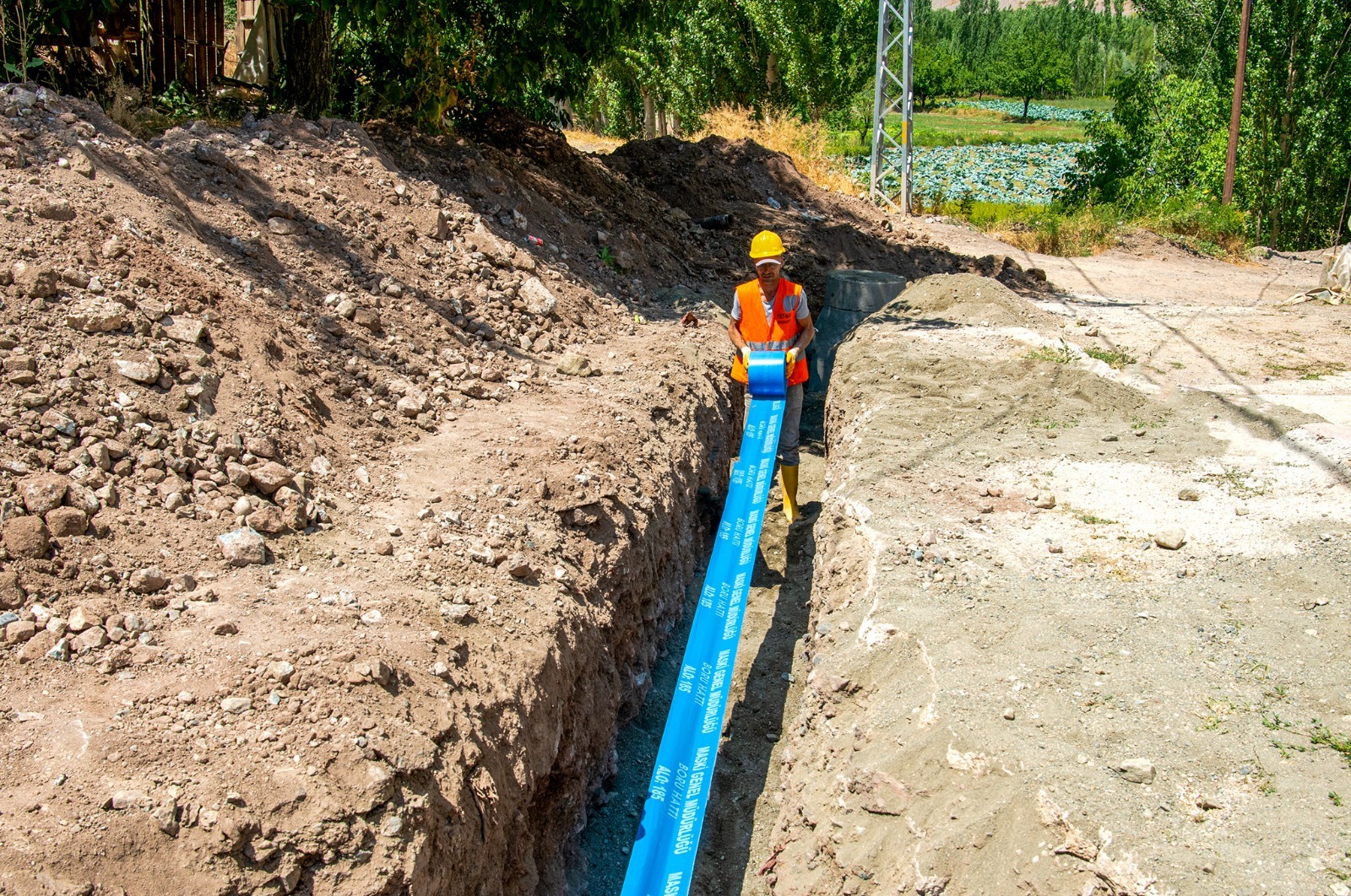 MASKİ  Kuluncak Bicir'e Kanalizasyon Hattı İnşa Ediyor