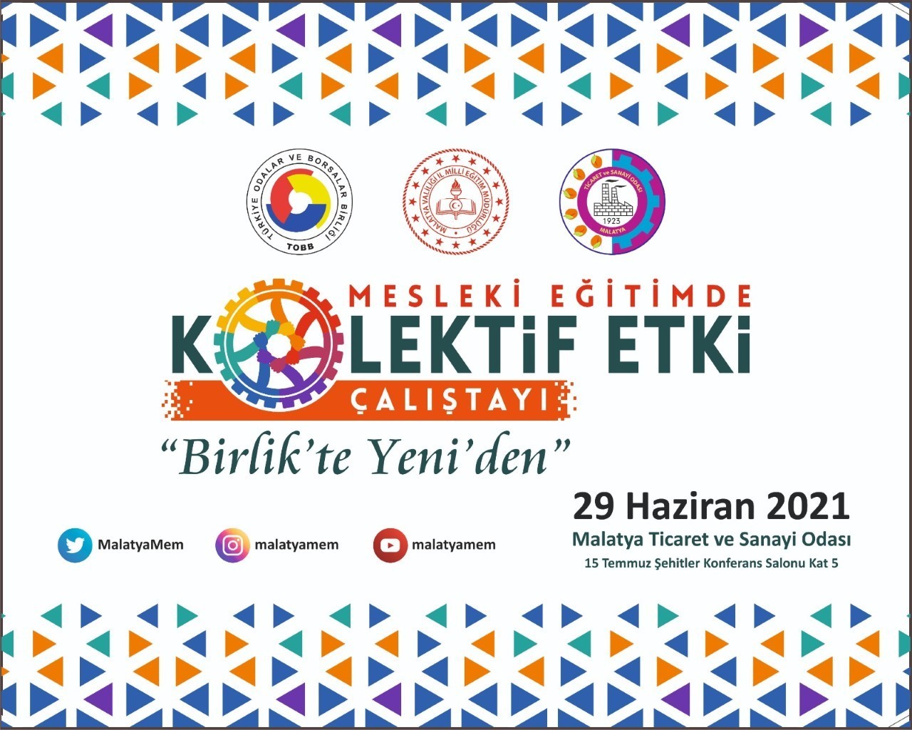 Mesleki eğitimde kolektif etki çalıştayı  düzenlenecek