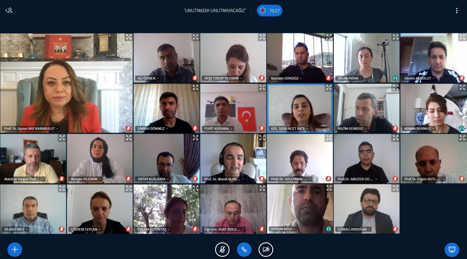 MTÜ’den "Unutmadık, unutmayacağız" söyleşisi