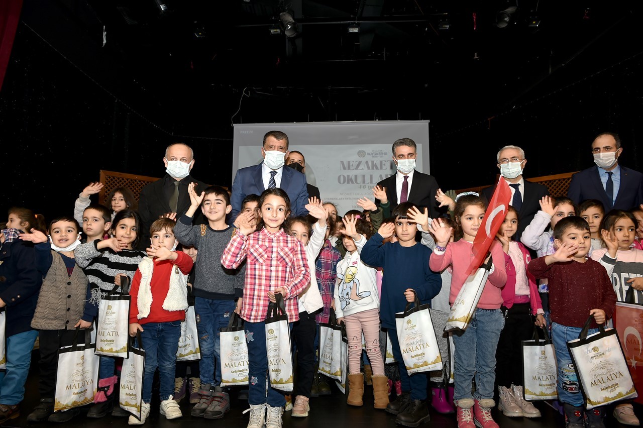 Nezaket okullarındaki öğrencilere ‘ilk karnem kumpanyası’ etkinliği yapıldı