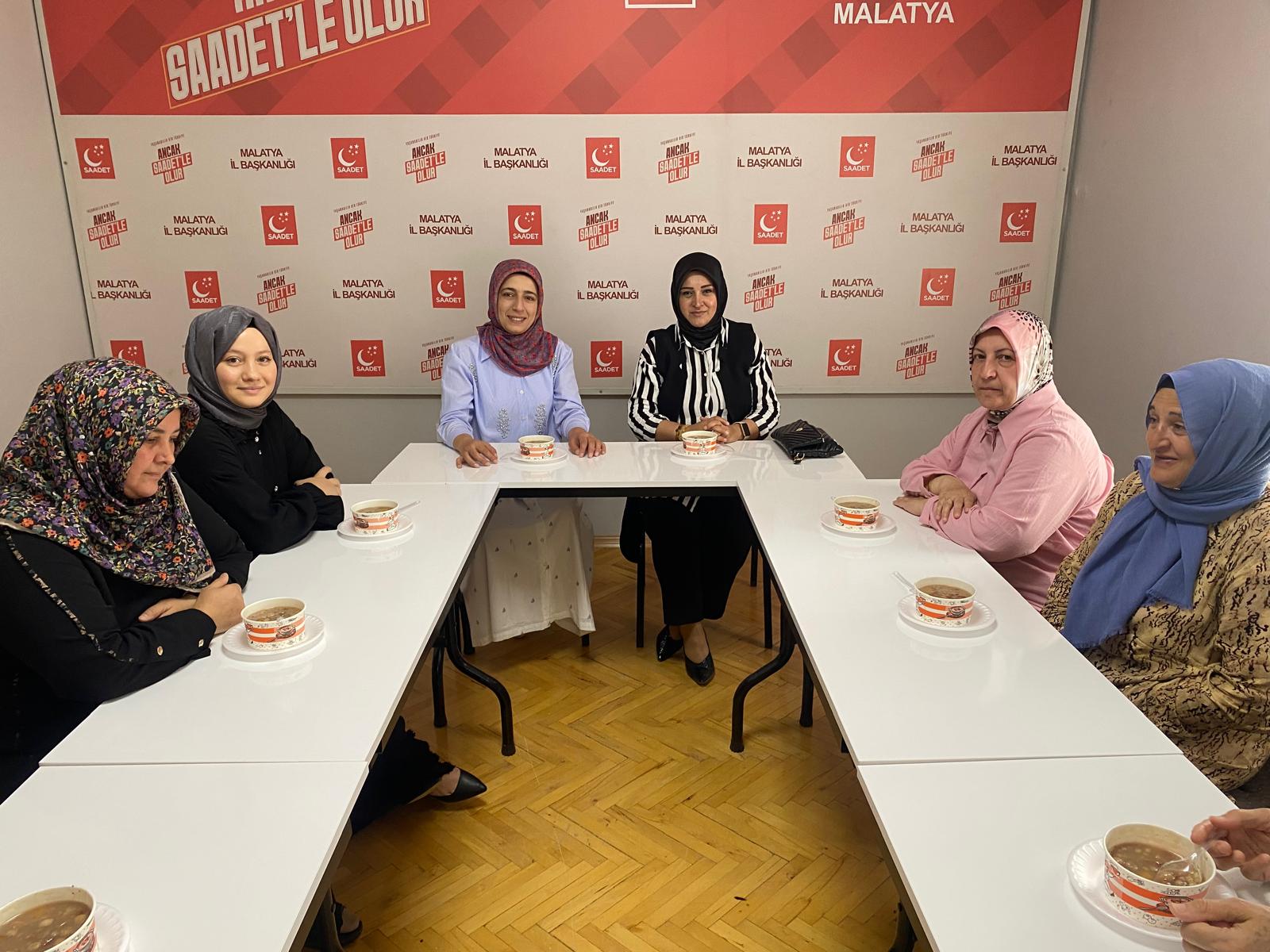 Saadet Partisi Malatya Kadın Kollarından Aşure Programı