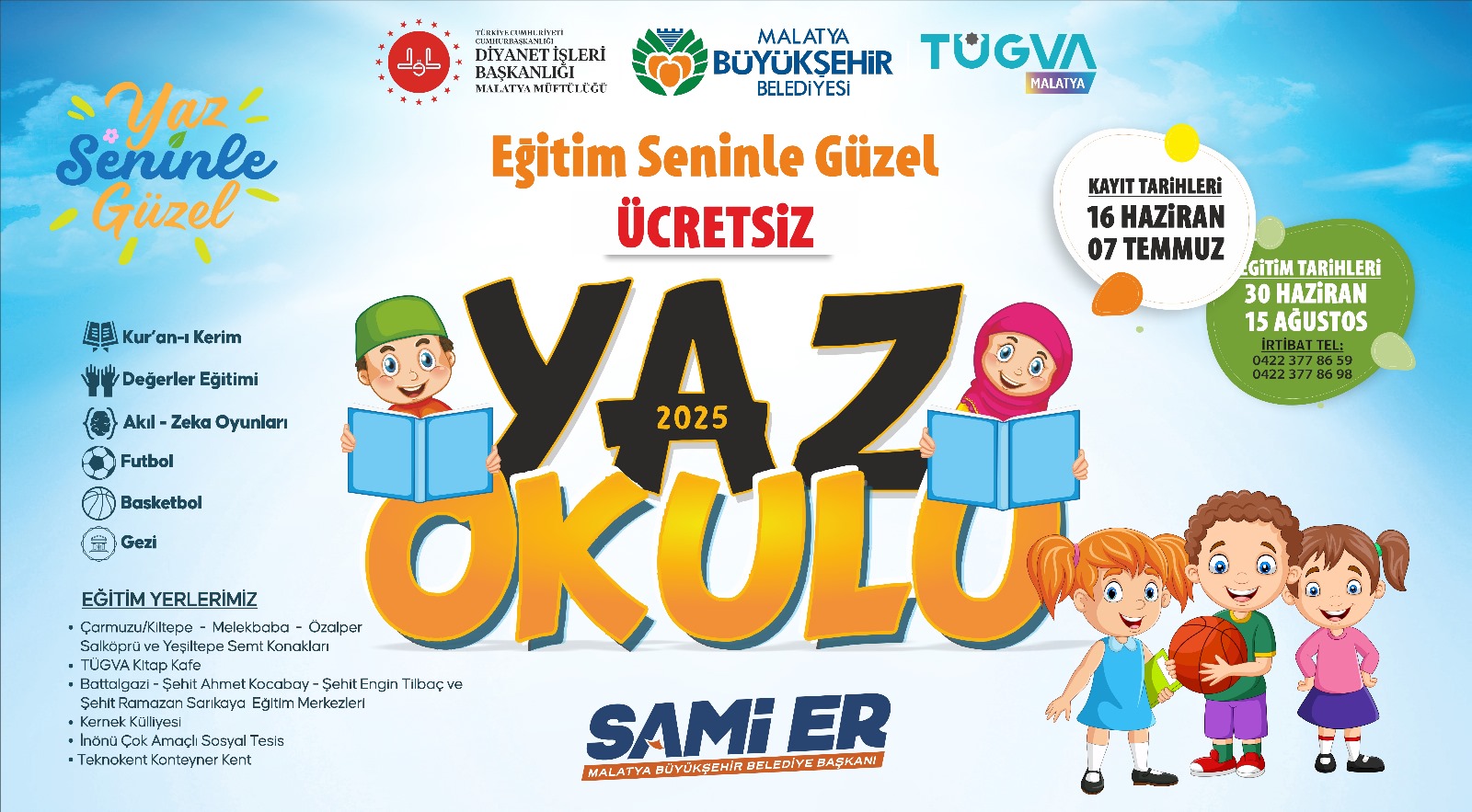 Semt Konakları Bu Yıl Yapılacak Olan Yaz Okulu Programına Hazır.