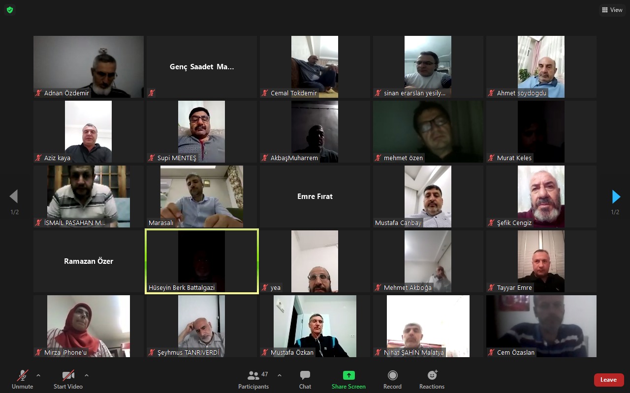 SP İl Divan Toplantısını Online Gerçekleştirdi