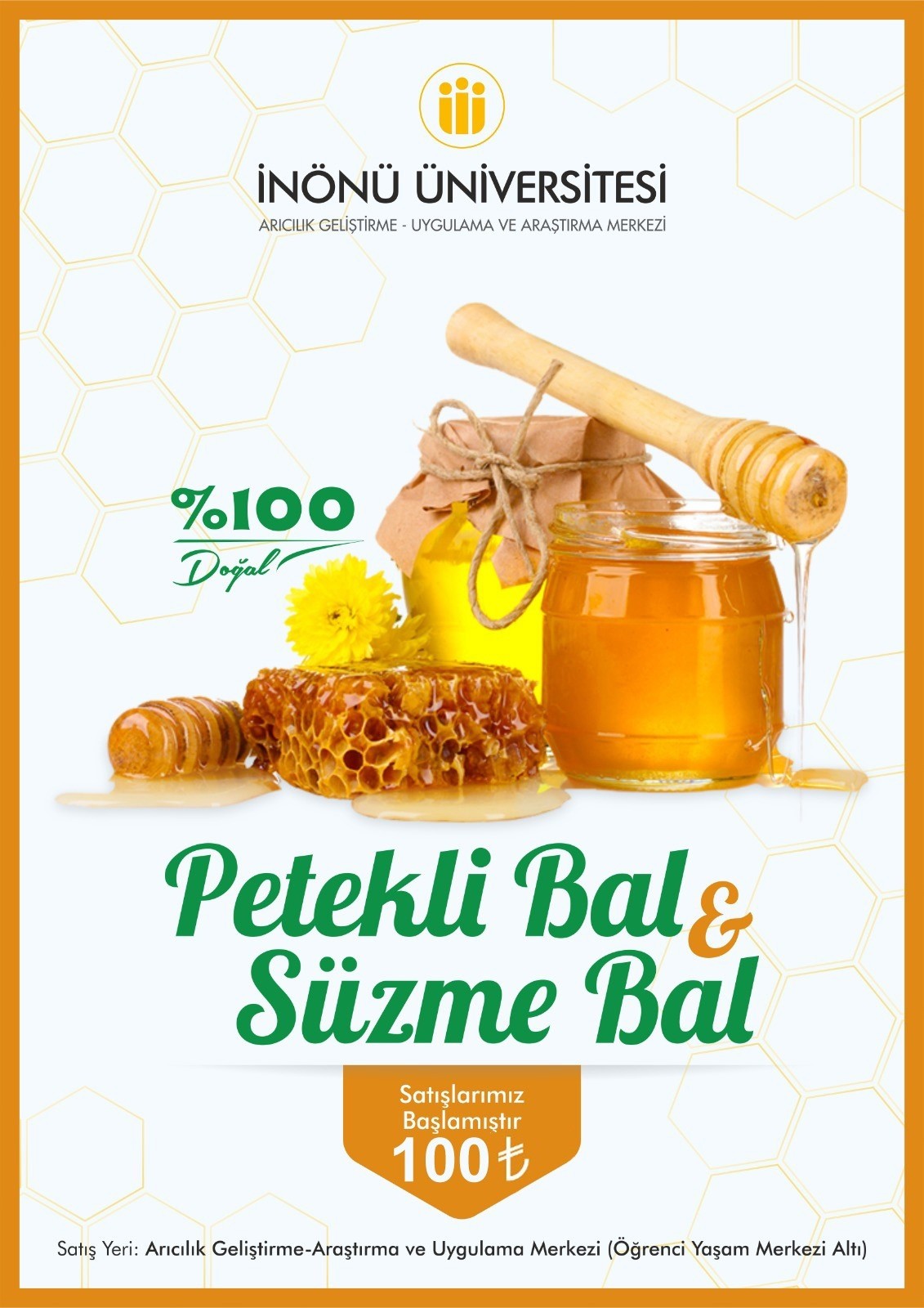 Üniversite,  ürettiği balı satışa çıkardı