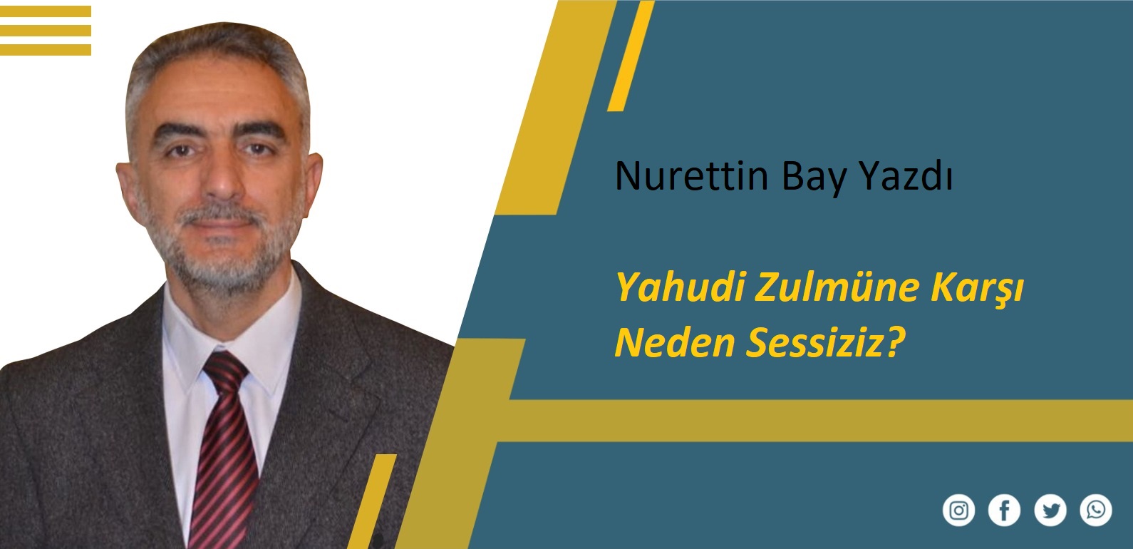 Yahudi Zulmüne Karşı Neden Sessiziz?