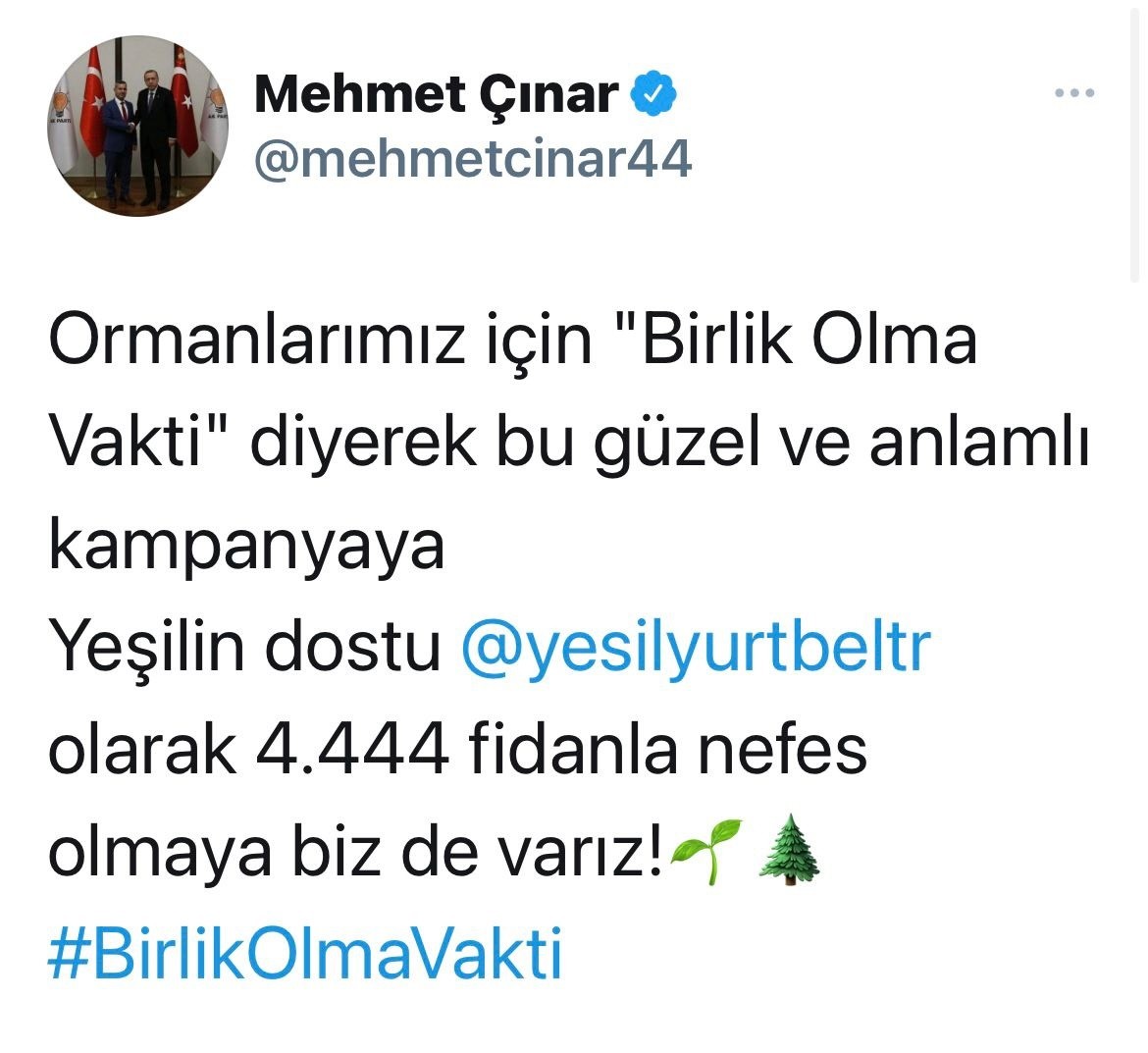 Yeşilyurt Belediyesi 4 bin 444 fidanla nefes olacak