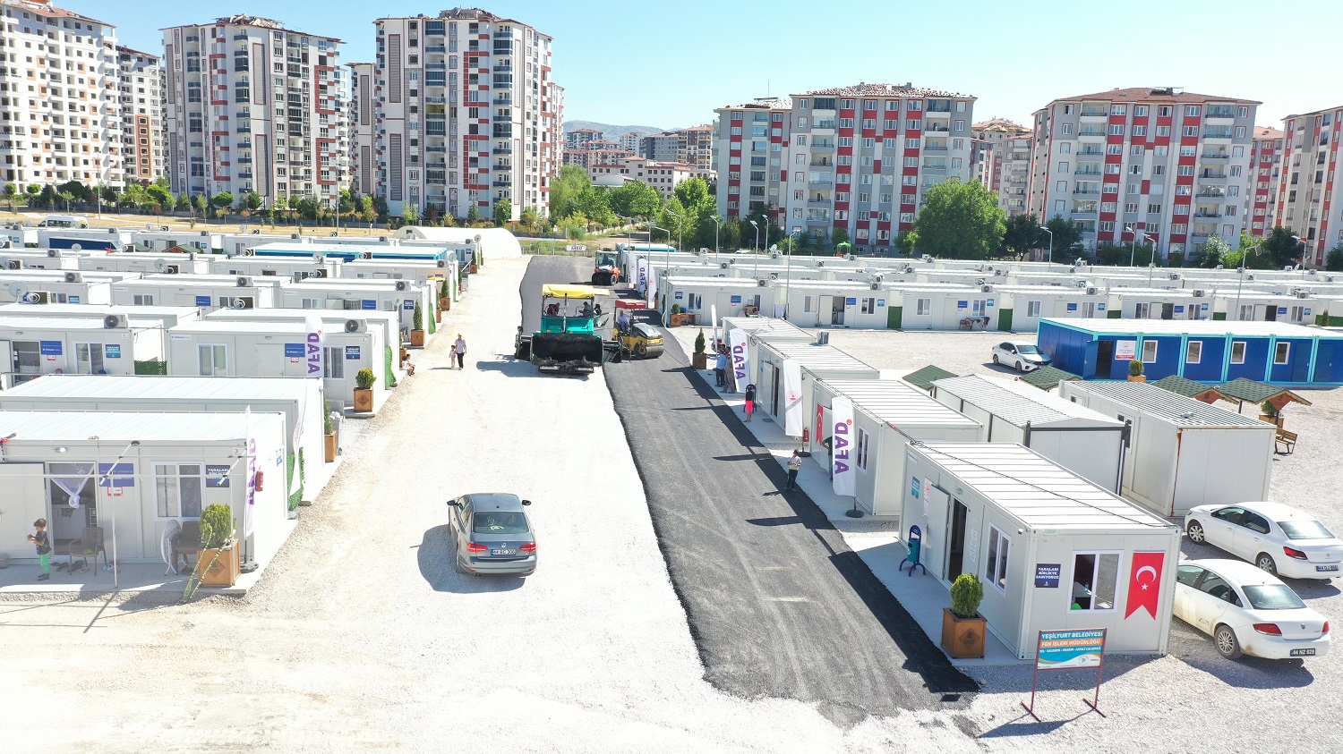 Yeşilyurt'ta Konteyner Kentlerin İhtiyaçları Gideriliyor