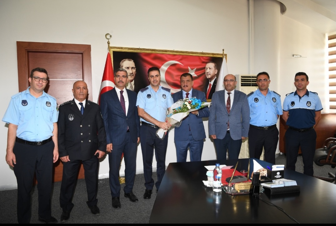 Zabıta Personelinden Başkan Gürkan'a Ziyaret